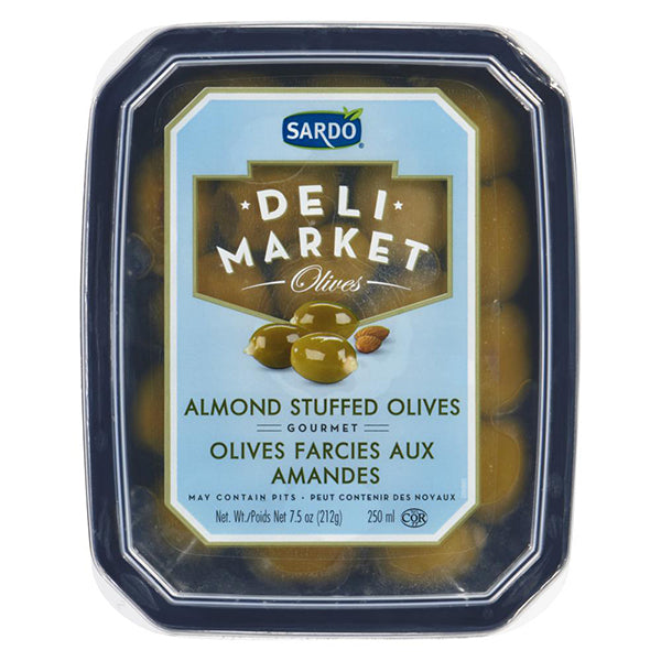 SARDO - ALMOND STUFFED OLIVES 12x250 ML