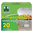 TUFFGUY - COMPOSTABLE KITCHEN ORGANICS BAGS 16.5" X 12x20 EA