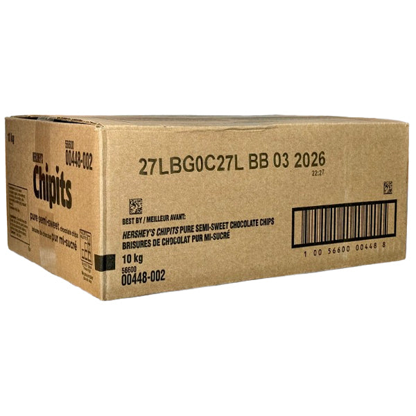 HERSHEYS - SEMI-SWEET CHOCOLATE CHIPS BULK 10KG
