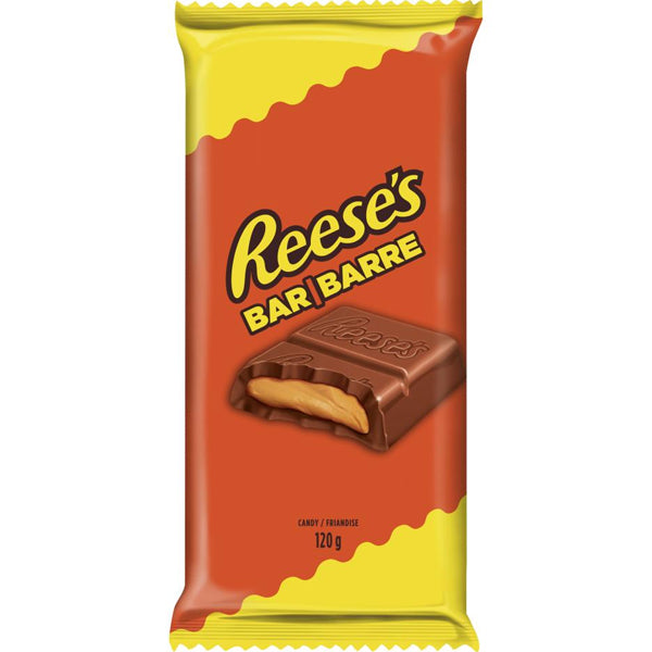 REESES - BAR PEANUT BUTTER 12x120 GR