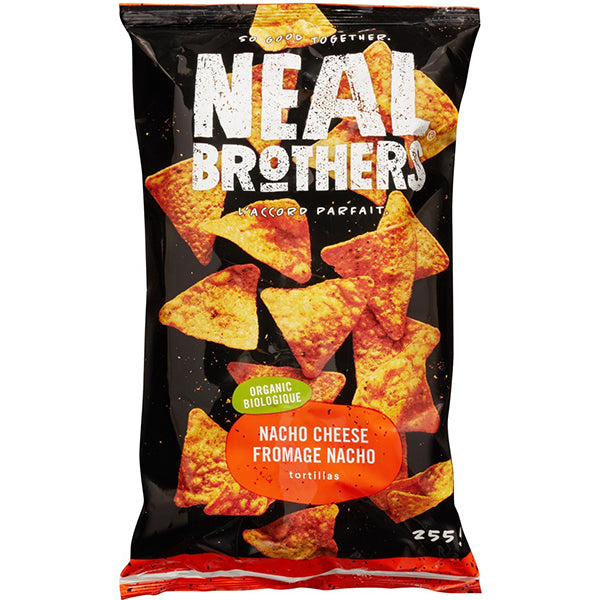 NEAL BROTHERS - ORGANIC NACHO CHEESE TORTILLAS 12x255 GR