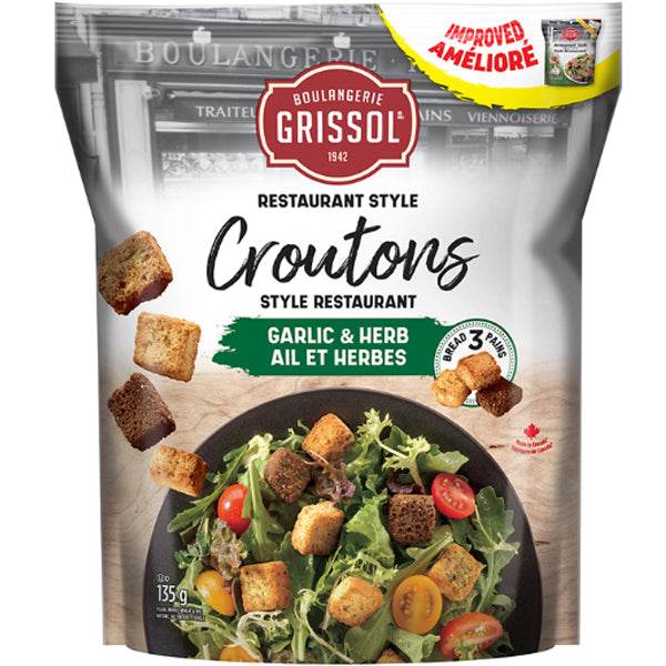 DARE - GRISSOL GARLIC & HERB CROUTONS 12x135 GR
