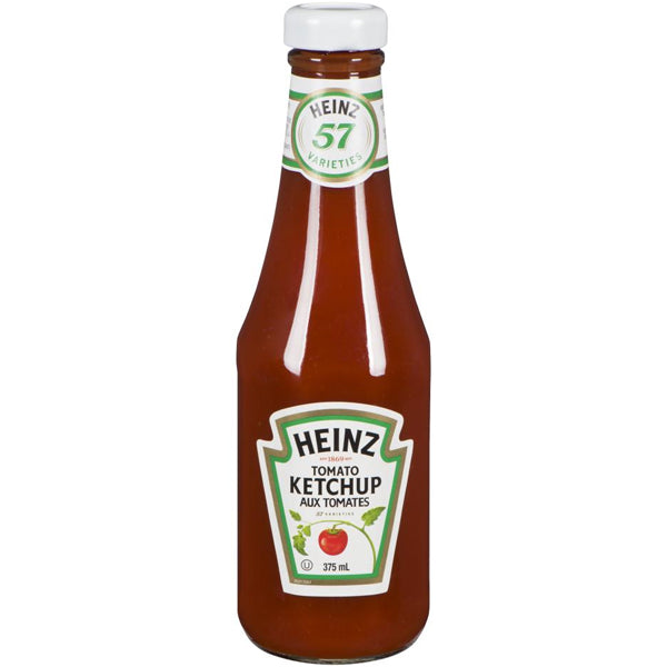 KRAFT HEINZ - KETCHUP GLASS BOTTLE KOSHER 24x375ML