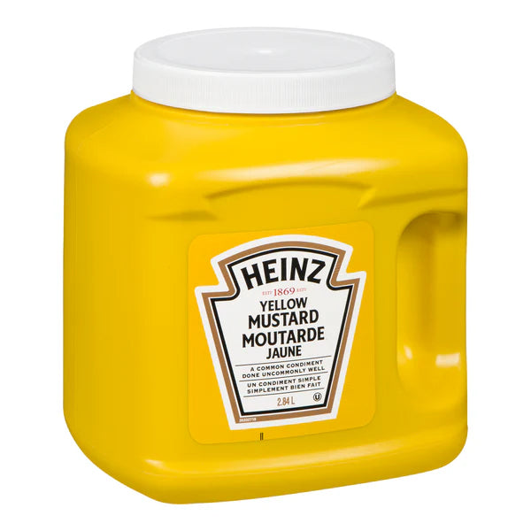 HEINZ - YELLOW MUSTARD PLASTIC 4x2.84LT