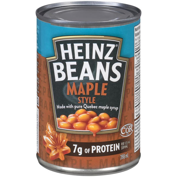 HEINZ - BEANS W/ PURE QUEBEC MAPLE SYRUP 24x398 ML