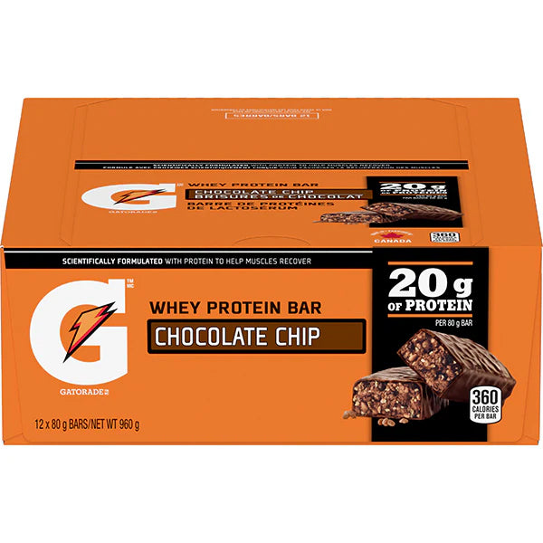 GATORADE - PROTEIN CHOCOLATE CHIP BAR 4x12x80 GR