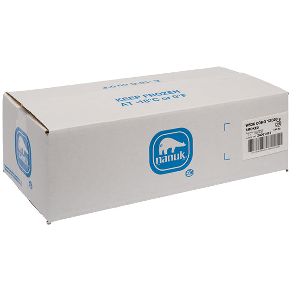 NANUK - SLICED SMOKED COHO SALMON 12x300 GR
