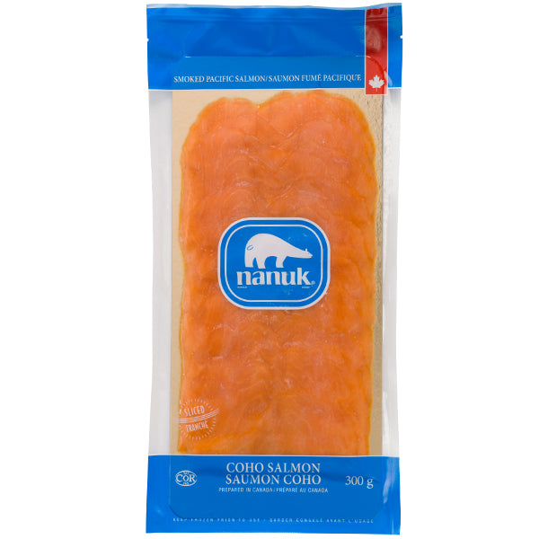 NANUK - SLICED SMOKED COHO SALMON 12x300 GR