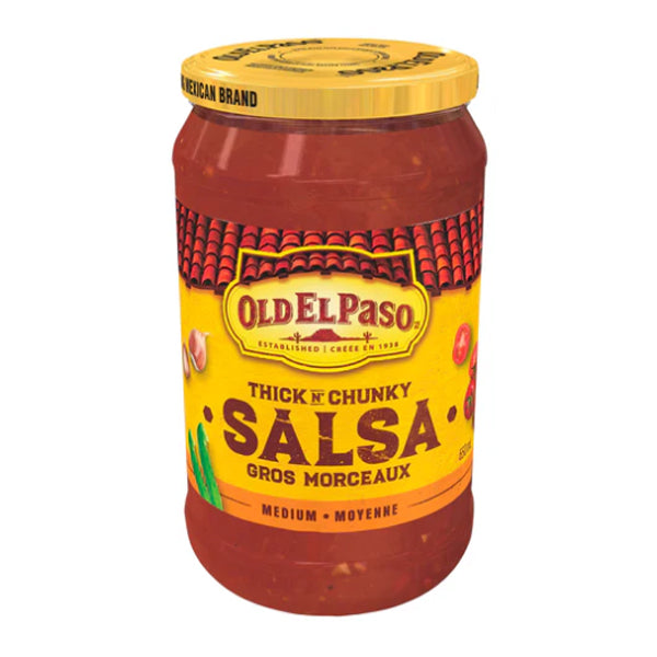 OLD EL PASO - THICK CHUNKY MEDIUM SALSA 12x650 ML