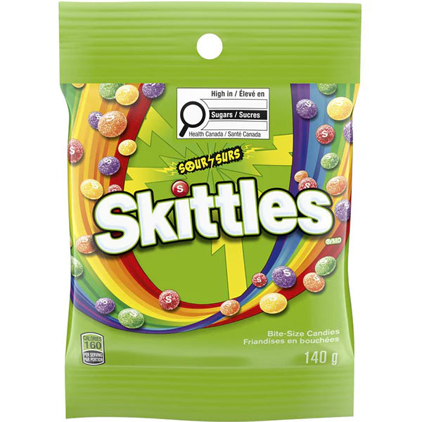 SKITTLES - SOUR 12x140 GR