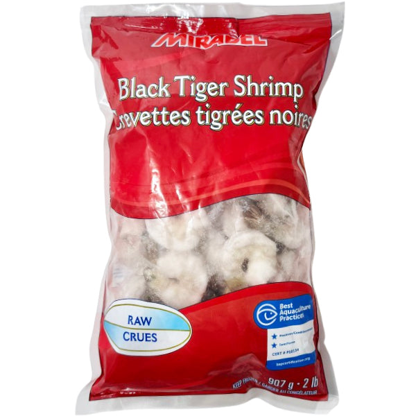 MIRABEL - BLACK TIGER SHRIMP 16/20 P&D TAIL ON IQF 5x2 LB