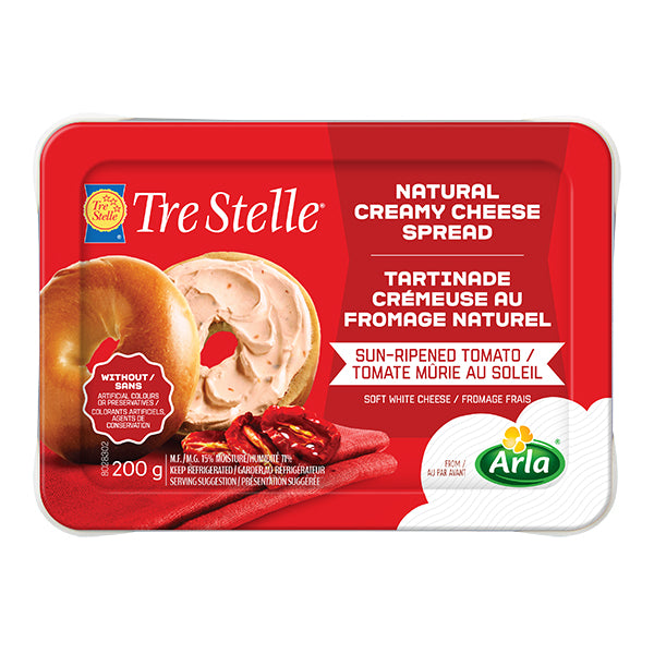 TRE STELLE - CREAM CHEESE SUN RIPENED TOMATO 10x200 GR
