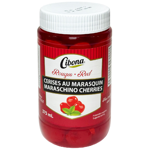 CIBONA - RED MARASCHINO CHERRIES 12x375 ML