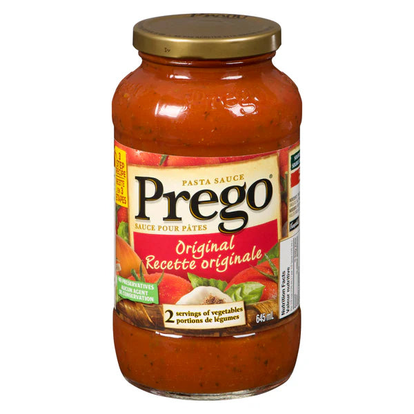 PREGO - PASTA SAUCE ORIGINAL 12x645 ML