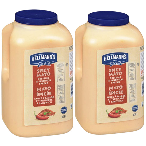 HELLMANNS - SPICY MAYO DRESSING 2x3.78 L