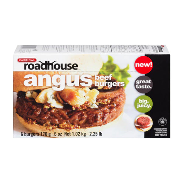 CARDINAL - ROADHOUSE ANGUS BEEF BURGERS 6x1.02 KG