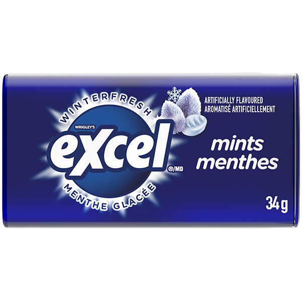 EXCEL - MINTS WINTERFRESH 12x8x34 GR