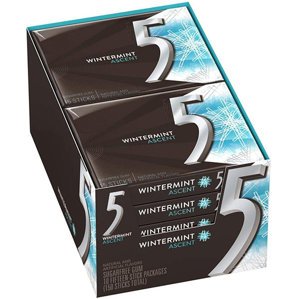5 GUM - ASCENT WINTERMINT STICKS 12x10x15 PC