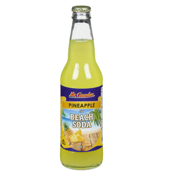 MR GOUDAS - BEACH SODA PINEAPPLE 12x355ML