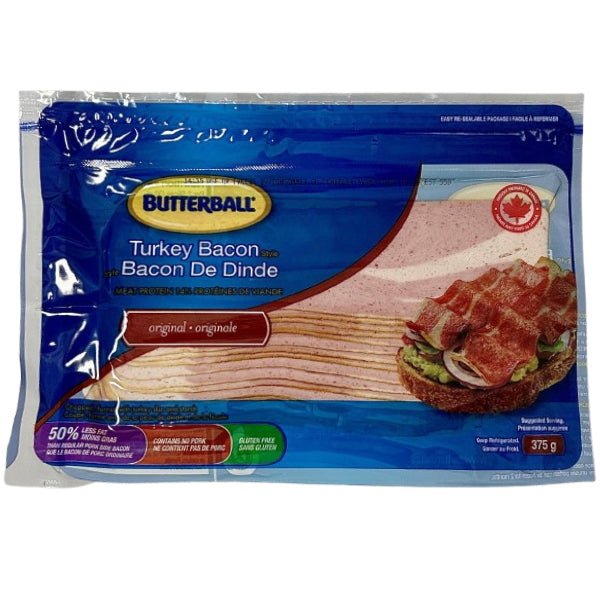 BUTTERBALL - TURKEY BACON 12x375 GR