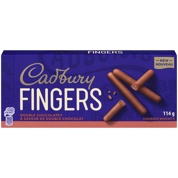 CADBURY - FINGERS DOUBLE CHOCOLATE 12x114 GR