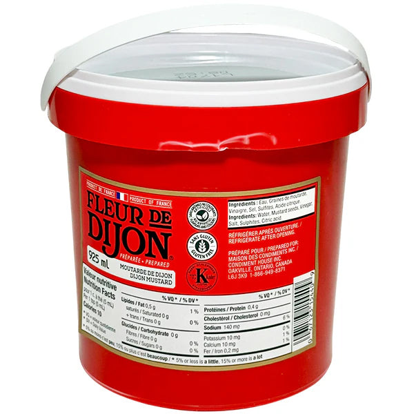 FLEUR DE DIJON - REGULAR MUSTARD PAIL 6x925 ML