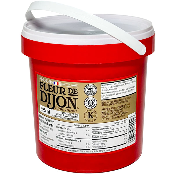 FLEUR DE DIJON - MUSTARD GRAINY PAIL 6x925 ML