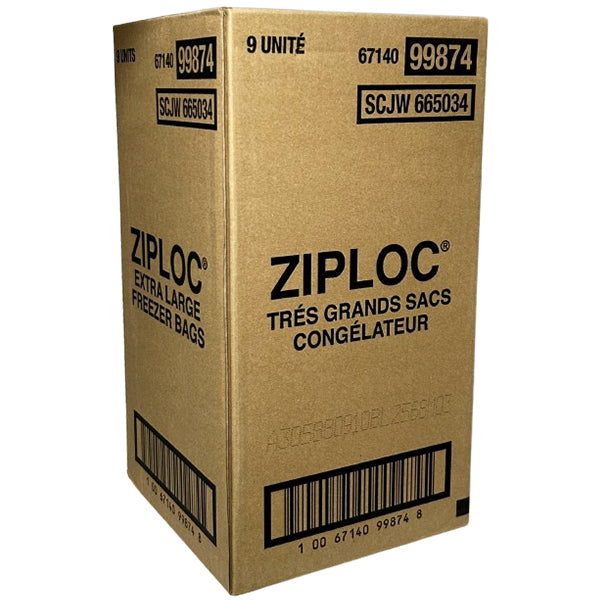 ZIPLOC -  FREEZER BAGS EXTRA LARGE 9x10 EA