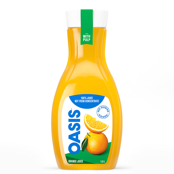 OASIS - PREMIUM ORANGE JUICE WITH PULP 8x1.5 LT