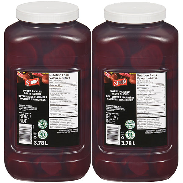 STRUBS - BEETS PICKLES SLICED 2x3.78 LT