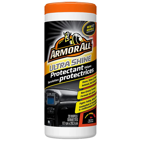 ARMOR ALL - ULTRA SHINE PROTECTANT WIPES 6x20 CT