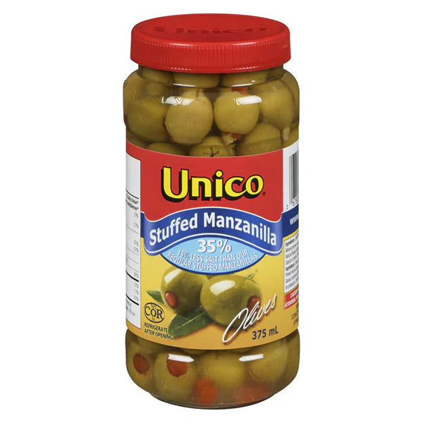 UNICO - STUFFED MANZANILLA LOW SALT 12x375 ML