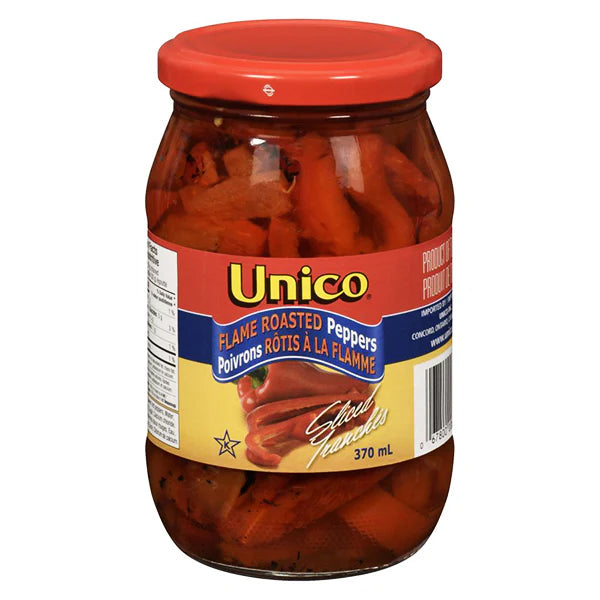 UNICO - ROASTED PEPPERS SLICED 12x370 ML