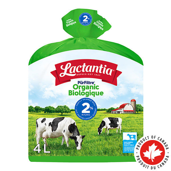 LACTANTIA - PURFILTRE 2% ORGANIC MILK 4x4 LT