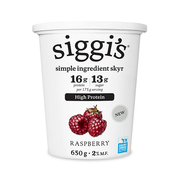 SIGGI - 2% CREAMY SKYR RASPBERRY 6x650 GR