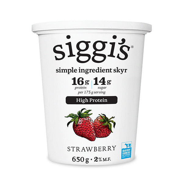 SIGGI - 2% CREAMY SKYR STRAWBERRY 6x650 GR