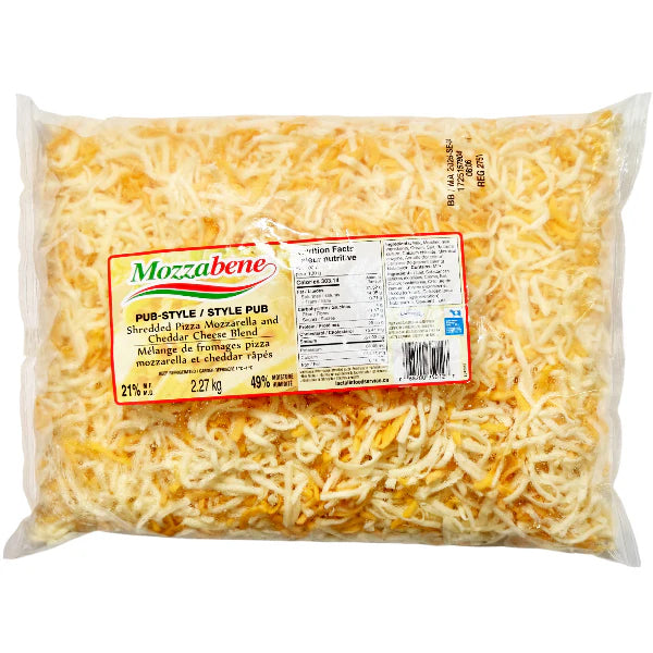 MOZZABENE - PUB STYLE SHREDDED CHEESE BLEND 4x2.27 KG