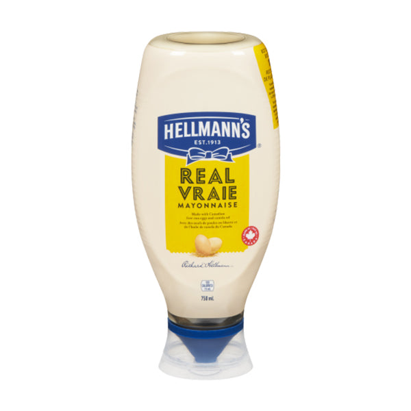 HELLMANNS - REAL BIG SQUEEZE MAYONNAISE 12x750 ML