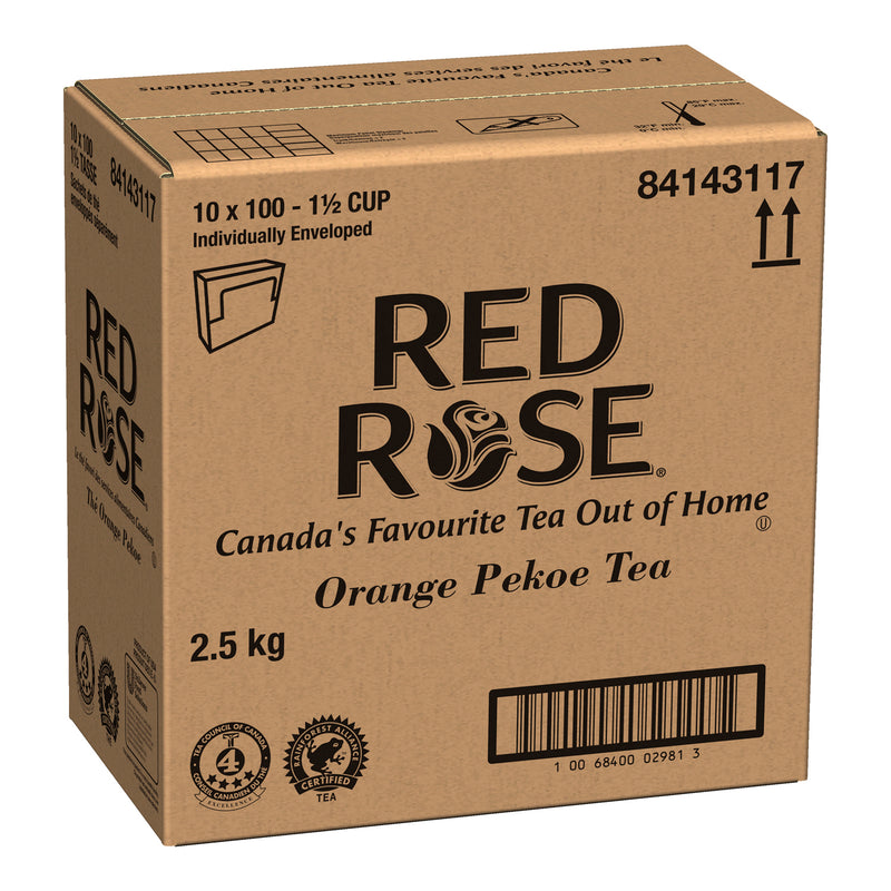 RED ROSE - ORANGE PEKOE 1.5 CUP 10x100 BAGS