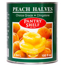 PANTRY SHELF - PEACH HALVES 6x2.84 LT