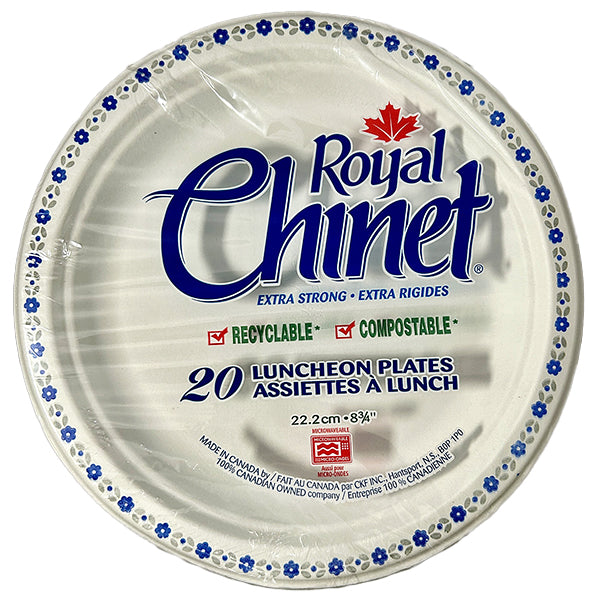 ROYAL CHINET - 8.75" LUNCHEON PLATES 24x20 EA