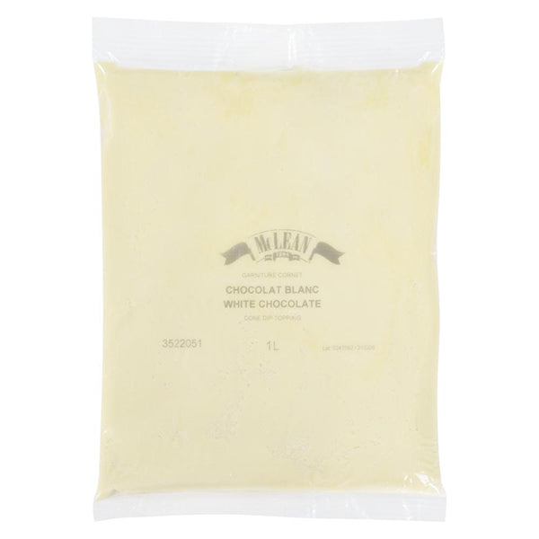 MCLEAN - WHITE CHOCOLATE CONE DIP TOPPING 5x1 LT