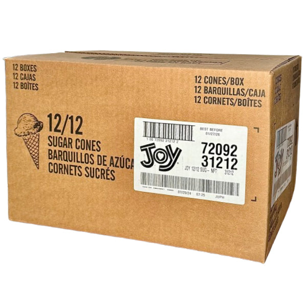 JOY CONES - CONE SUGAR 12x12 CT