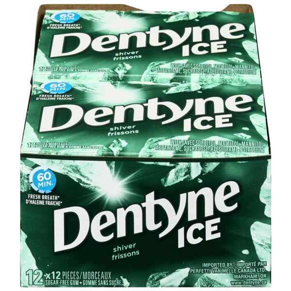 DENTYNE - ICE SHIVER 18x12x12 PC