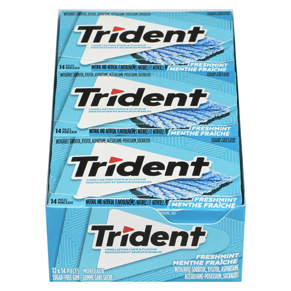 TRIDENT - SLAB FRESHMINT 12x12x14 PK
