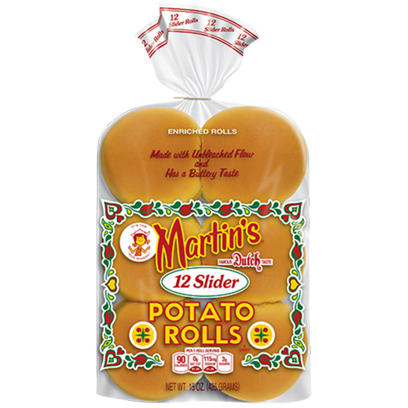MARTIN'S FAMOUS POTATO ROLLS - MARTINS BURGER BUN 4IN 5x12 EA