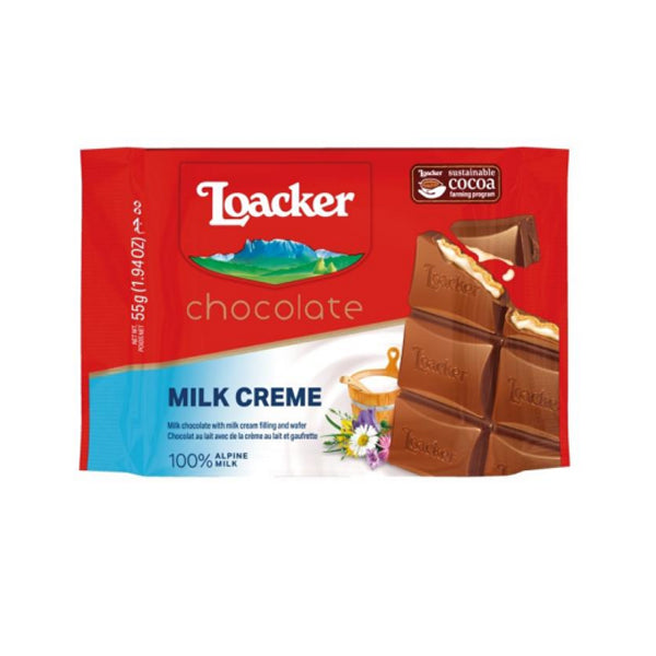 LOACKER - MILK TABLET 12x55 GR