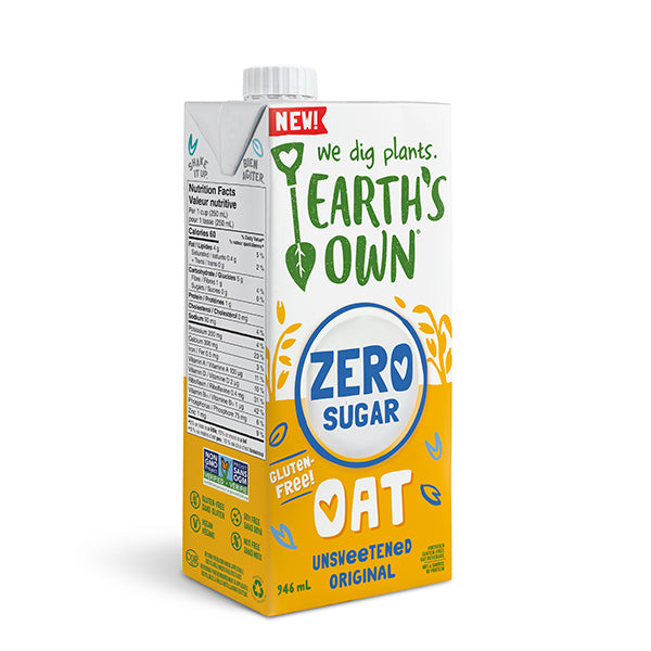 EARTH'S OWN - OAT ZERO SUGAR 12x946 ML