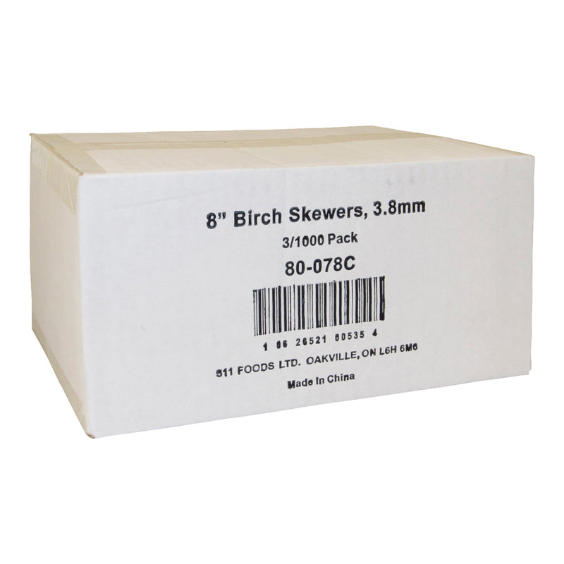 HY-FIVE - BIRCH SKEWERS 8IN 3x1000 EA