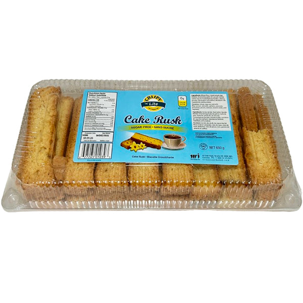 CRISPY - CAKE RUSK SUGAR FREE 14x650 GR